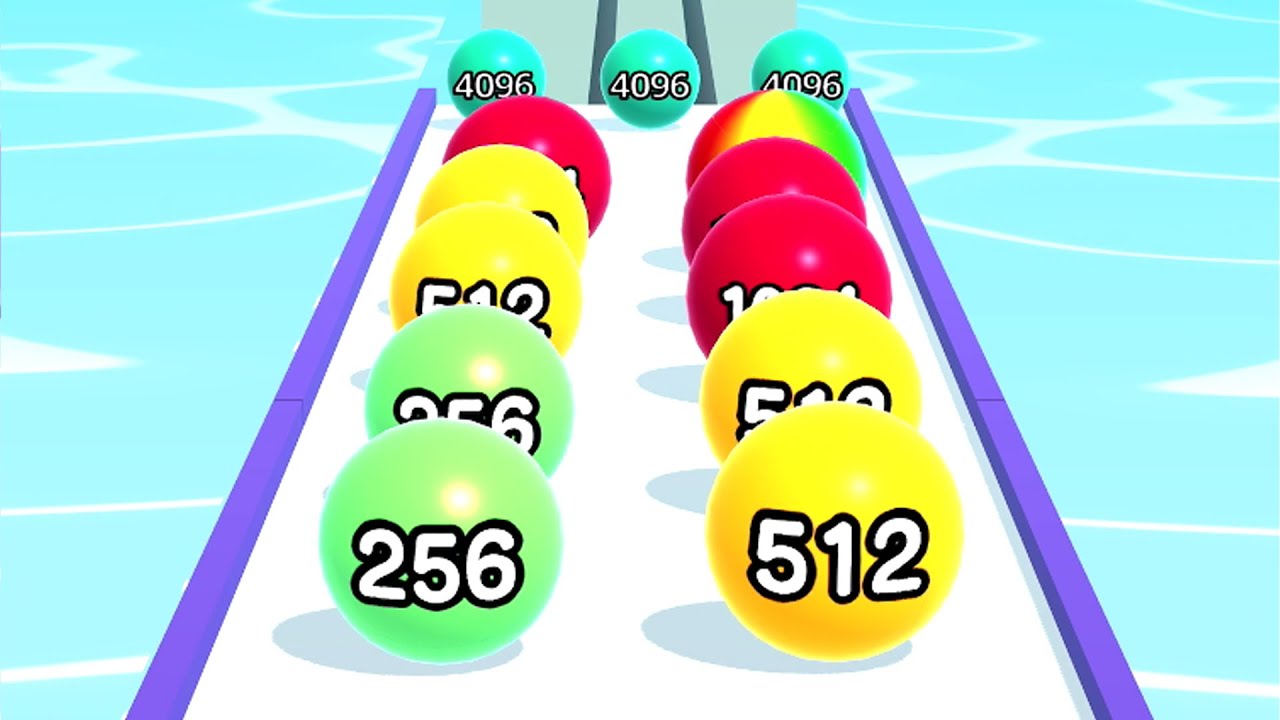 Ball Run 2048 - All Levels Gameplay Android, iOS ( Levels 960 )