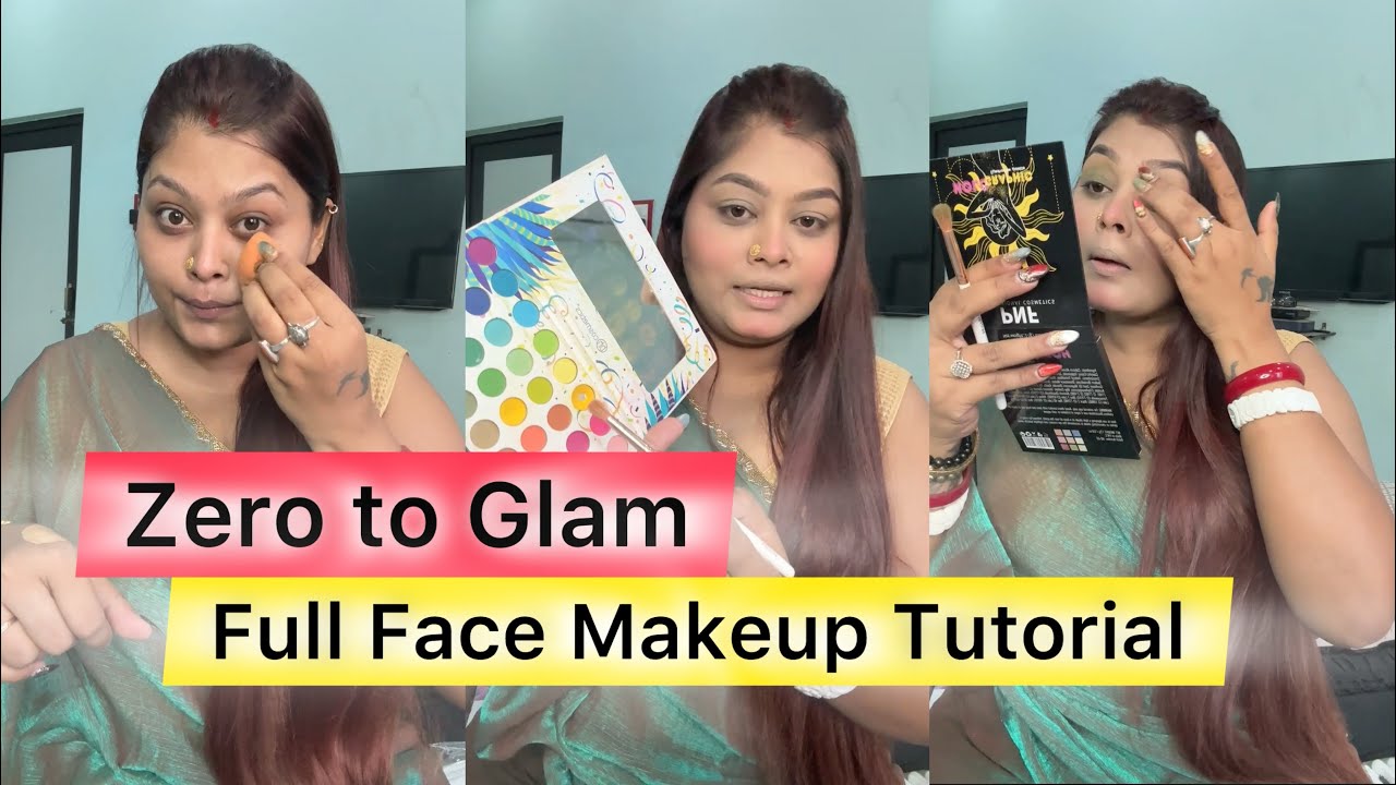 Step by Step Full Face Makeup Tutorial For Beginners | ALINA SHRUTI MAKEUP 