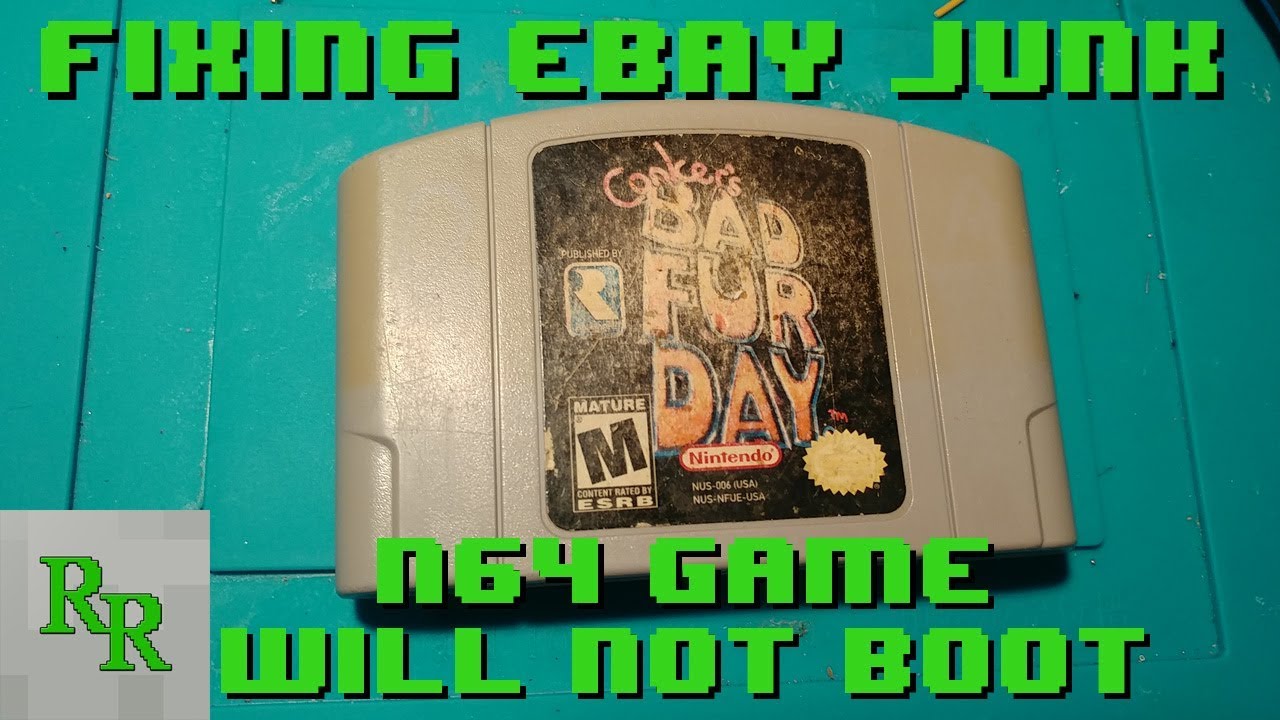 N64 Game - Game Won't Boot Up - Trace Repair - Conker's Bad Fur Day - Fixing eBay Junk