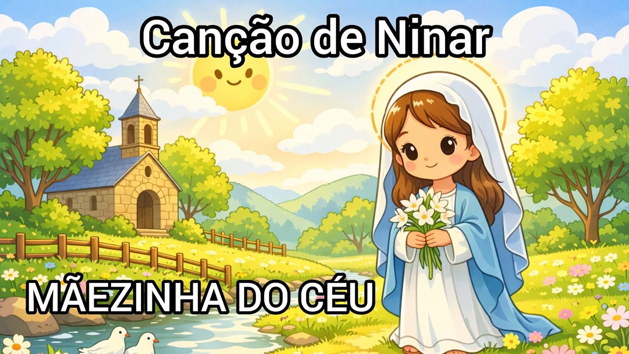 Mãezinha do Céu 🌙✨ | Música Instrumental para Dormir | Canção de Ninar Católica Infantil