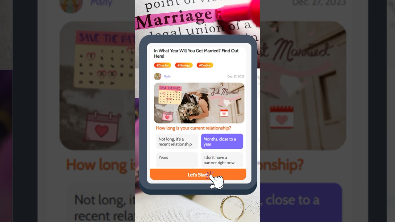 When will you get married?🎎💓#lovetest #married #marriage #marriageprediction#quiz