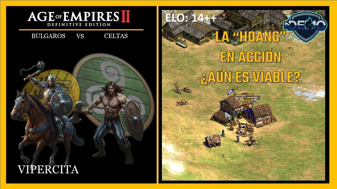 AOE2 | Arabia: Bulgaros (Vipercita) vs Celtas | Age Of empires 2 DE | DEMO | #Casteame ¿Aún sirve?