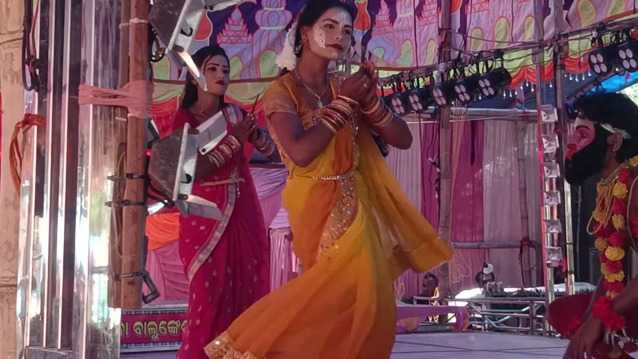 ଜୟ ଜୟ ରଘୁନାଥହେ ପ୍ରଭୁ!!ସୋସିଆଲ ଷ୍ଟେଜରେ ସଖି ମାନଙ୍କ ନାଚ!! brahmagiri ramalila!!sanabenakudi brahmagiri 