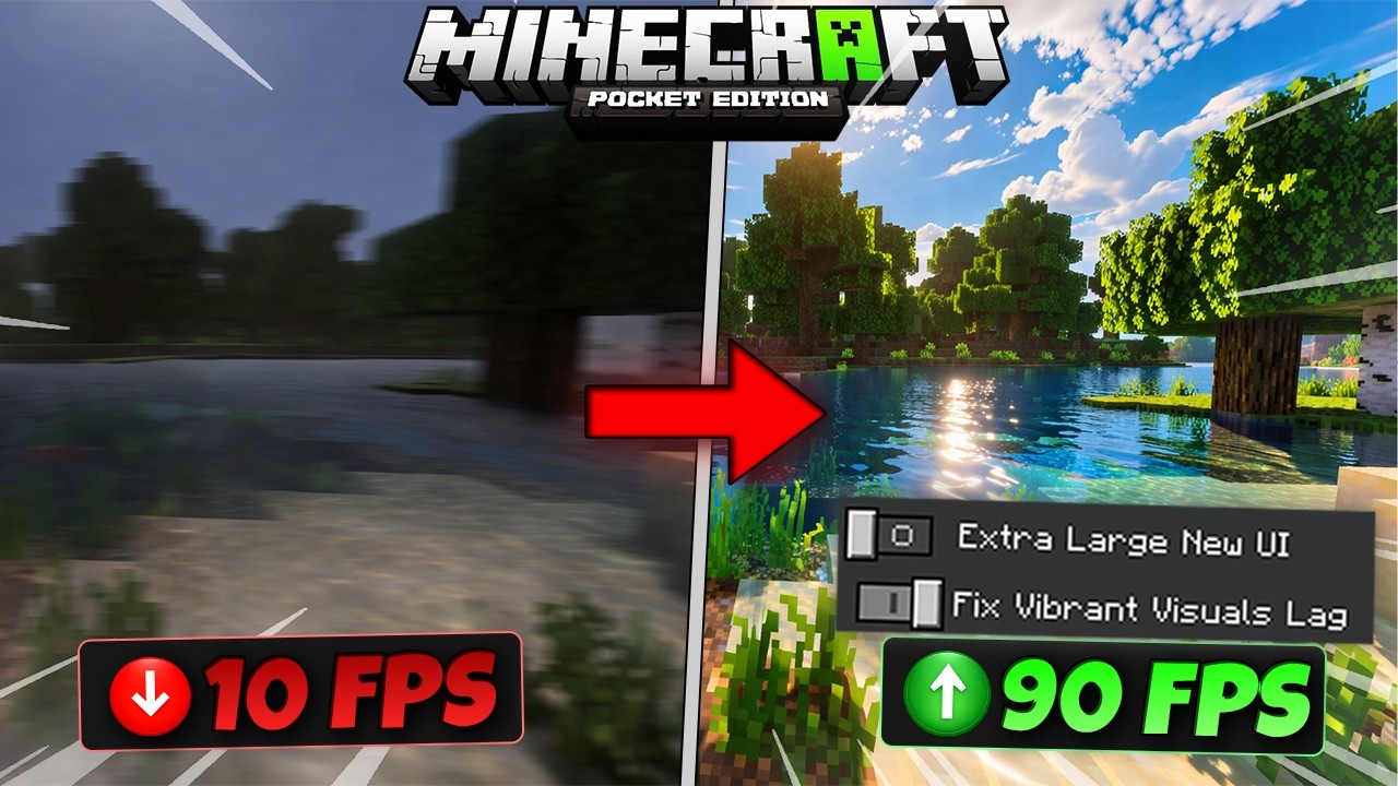 I Fixed Vibrant Visuals Lag in Minecraft PE&hellip; Now It Runs INSANE 😳