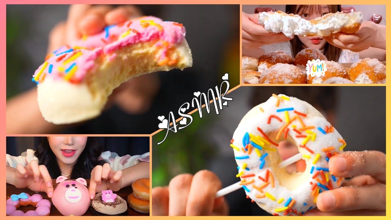 Donut ASMR With Mukbangers 😍🍩
