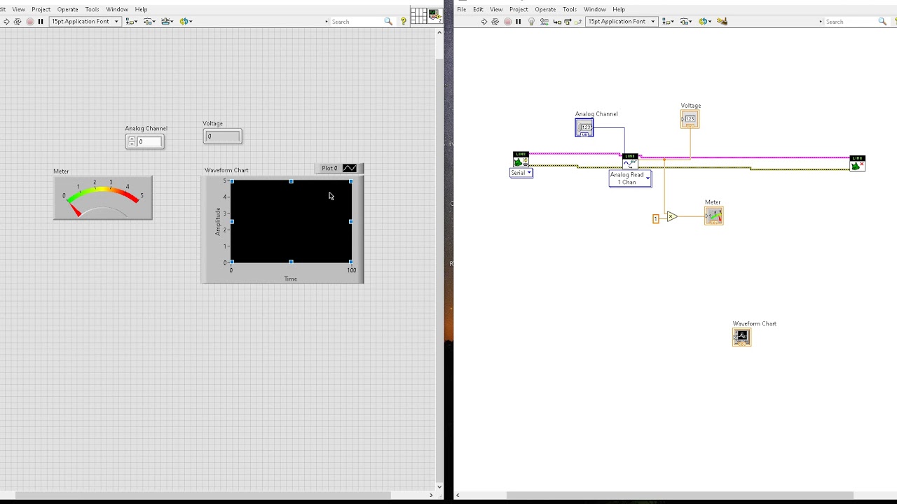 Lectura de canal analógico usando Labview-Arduino-Linx