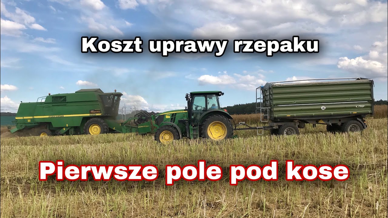 Żniwa 2020/ 2x John Deere/ Rzepak jak to rzepak wygląda pięknie sypie przecietnie/ Kula