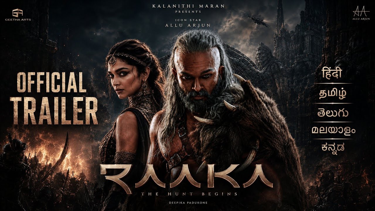 RAAKA - Official Trailer 2026 | Allu Arjun | Atlee Kumar | Deepika Padukone | 