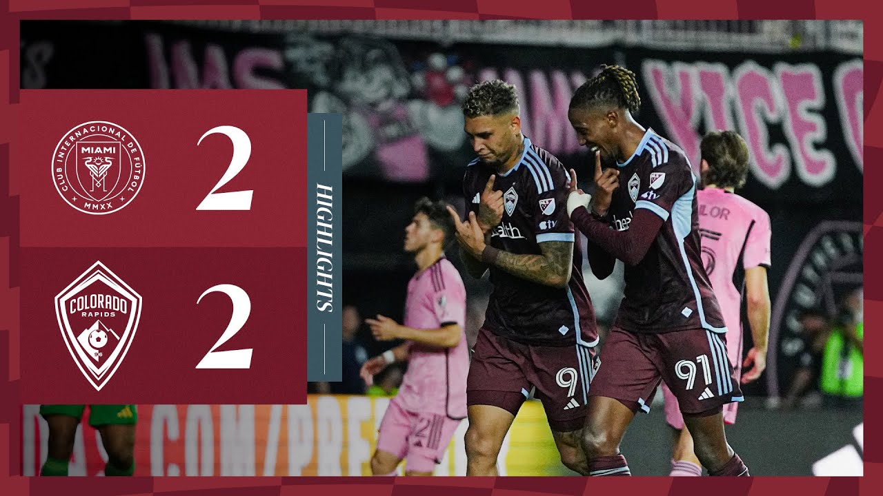 HIGHLIGHTS: Navarro, Bassett score to give Colorado a point in first meeting with Inter Miami