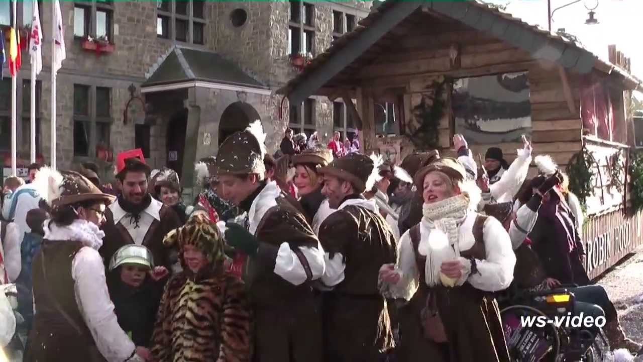 Rosenmontagszug in  Büllingen 2014 ( HD )