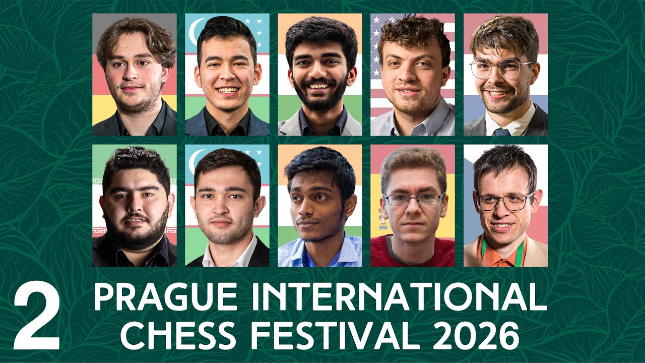🏆 МАГСУДЛУ vs АБДУСАТТОРОВ & ГУКЕШ vs ЯКУББОЕВ | Тур 2 | Prague International Chess Festival 2026