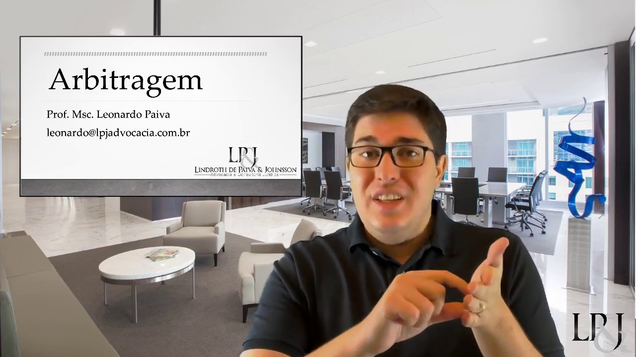 1. Arbitragem - Partes e Objeto - Prof. Leonardo Paiva