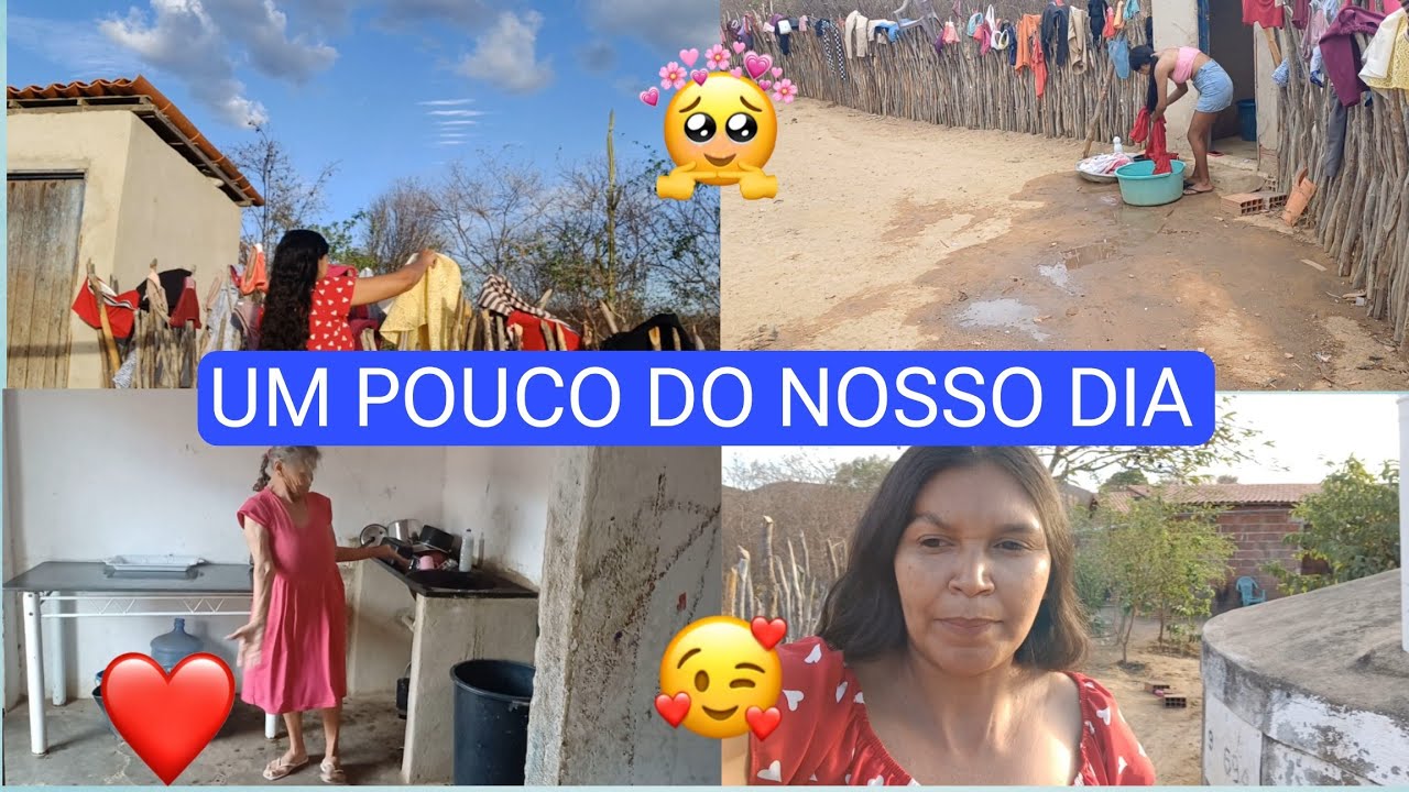 NOSSO DIA LAVEI MUITA ROUPAS VITÓRIA MIM AJUDOU 