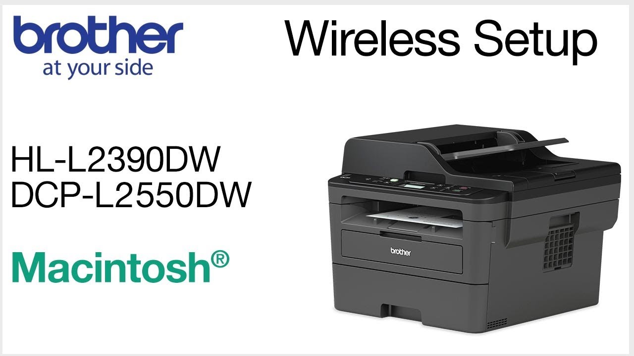 Connect DCPL2550DW to a wireless computer - Macintosh