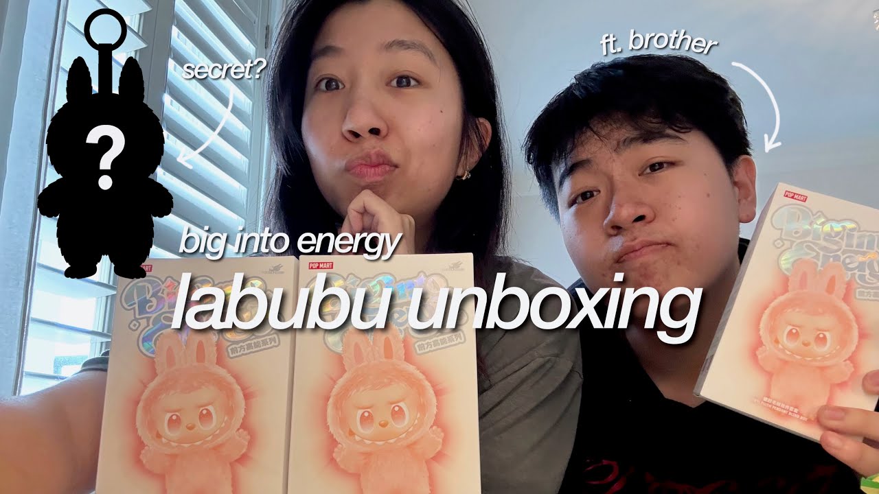 labubu big into energy series unboxing | popmart