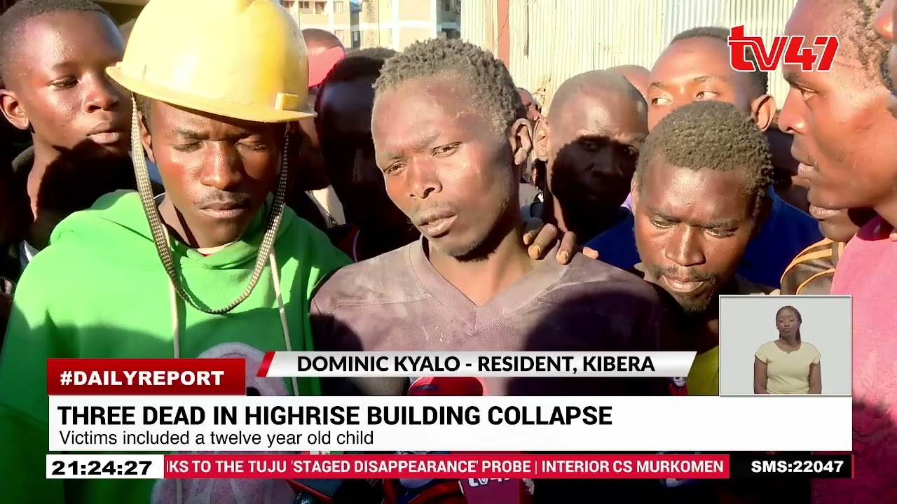 Three dead in highrise building collapse