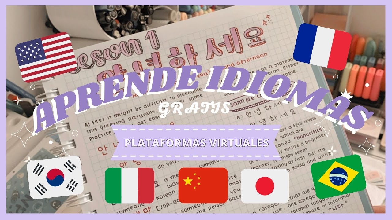 COMO APRENDER IDIOMAS GRATIS 📚💕 PLATAFORMAS ONLINE + RECURSOS GRATUITOS 📲📖📝