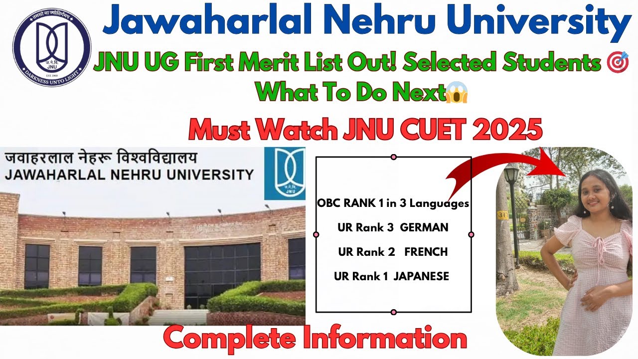 What to Do After JNU CUET UG 1st Merit List? Registration, Fee & Verification Guide #JNU #UG #cuetug