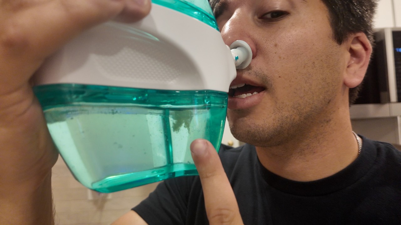 Disgusting Review - Navage Nasal Irrigator in action