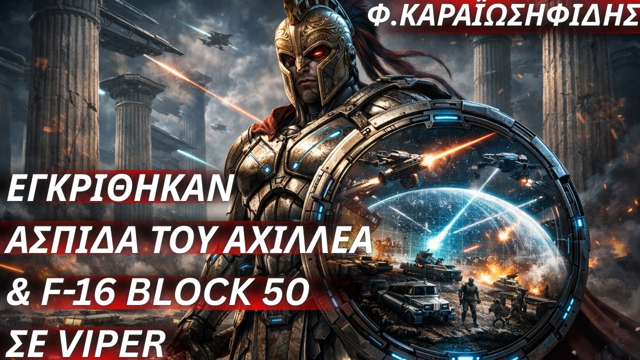 Φαίδων Καραϊωσηφίδης:Εγκρίθηκε μεγάλο εξοπλιστικό πακέτο-Ασπίδα του Αχιλλέα & F-16 Block 50 σε Viper