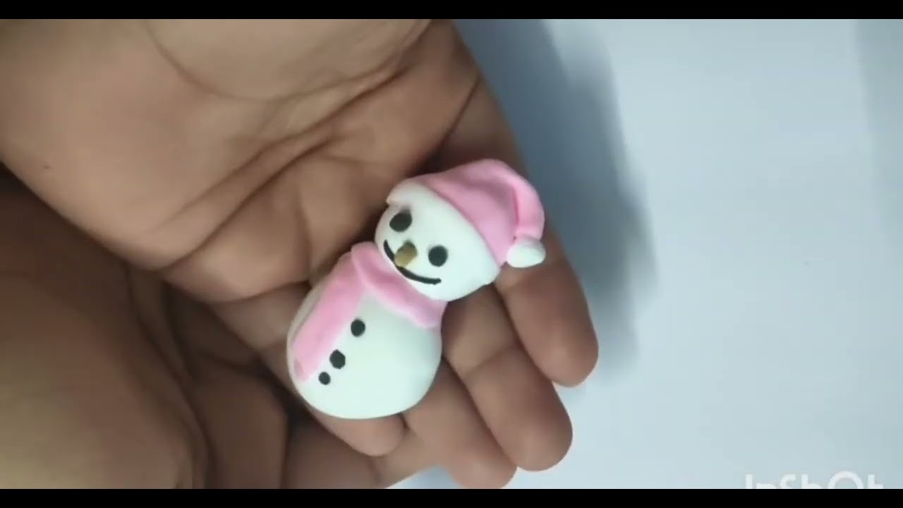 * how to make   snowman from clay  s simple snowman from clay # Craftvedio #  