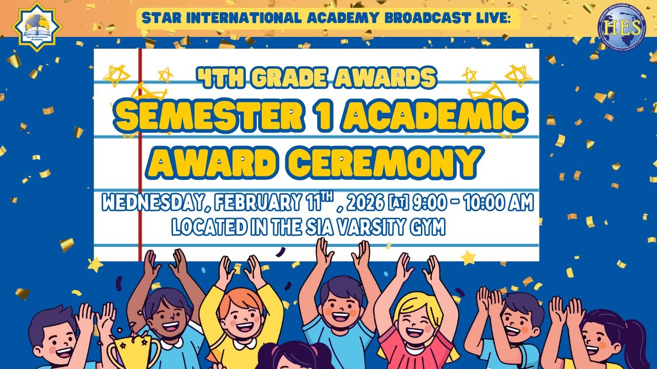 Semester 1 Academic Award Ceremony 4th Grade Awards 📱