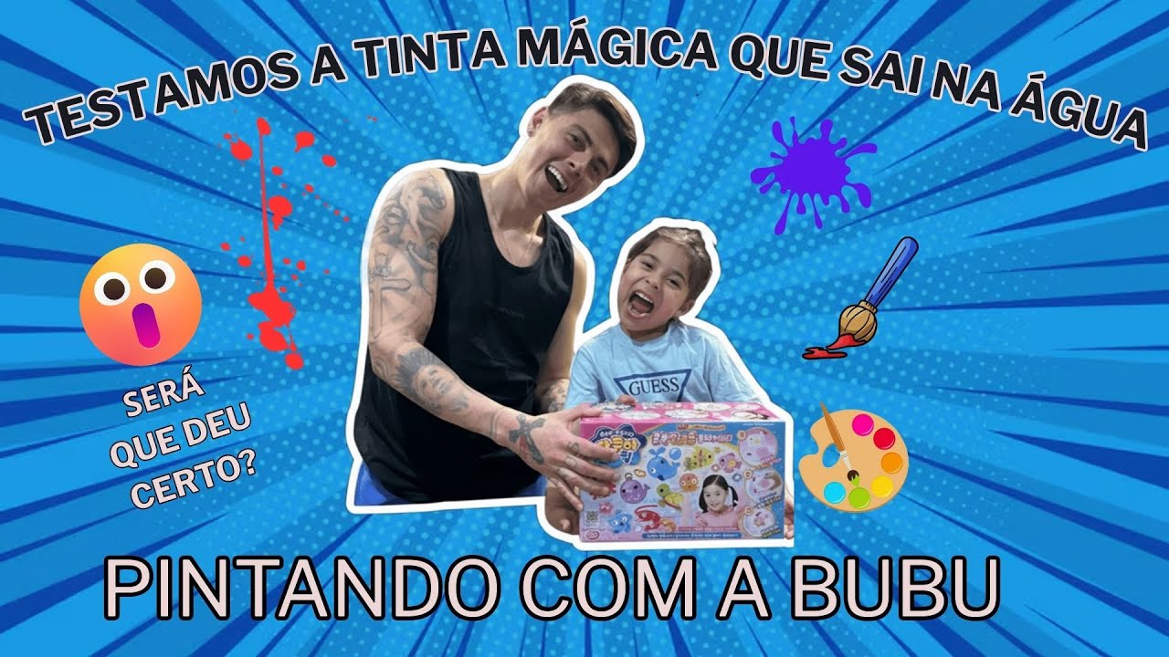 🥇 Testamos a Tinta Mágica que Sai na Água 😱 | Pintando com a Bubu