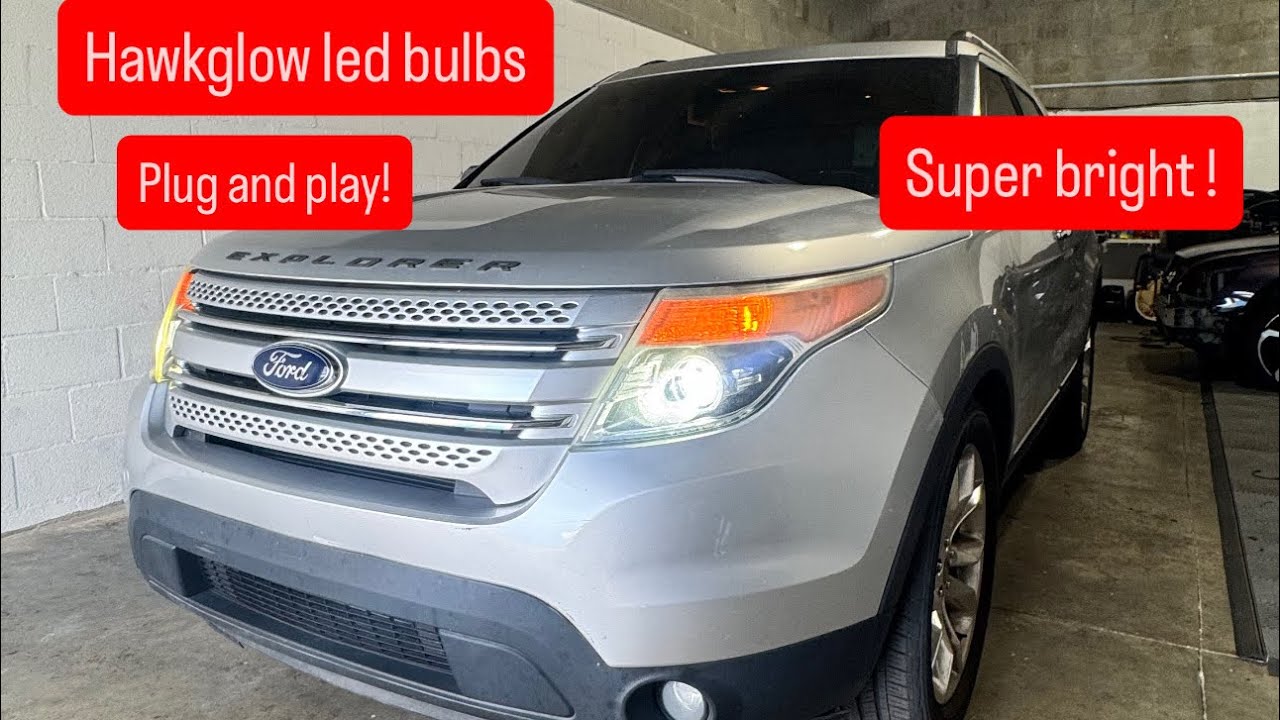 Hawkglow series V7 9005 LED headlights 2011-2019 Ford Explorer