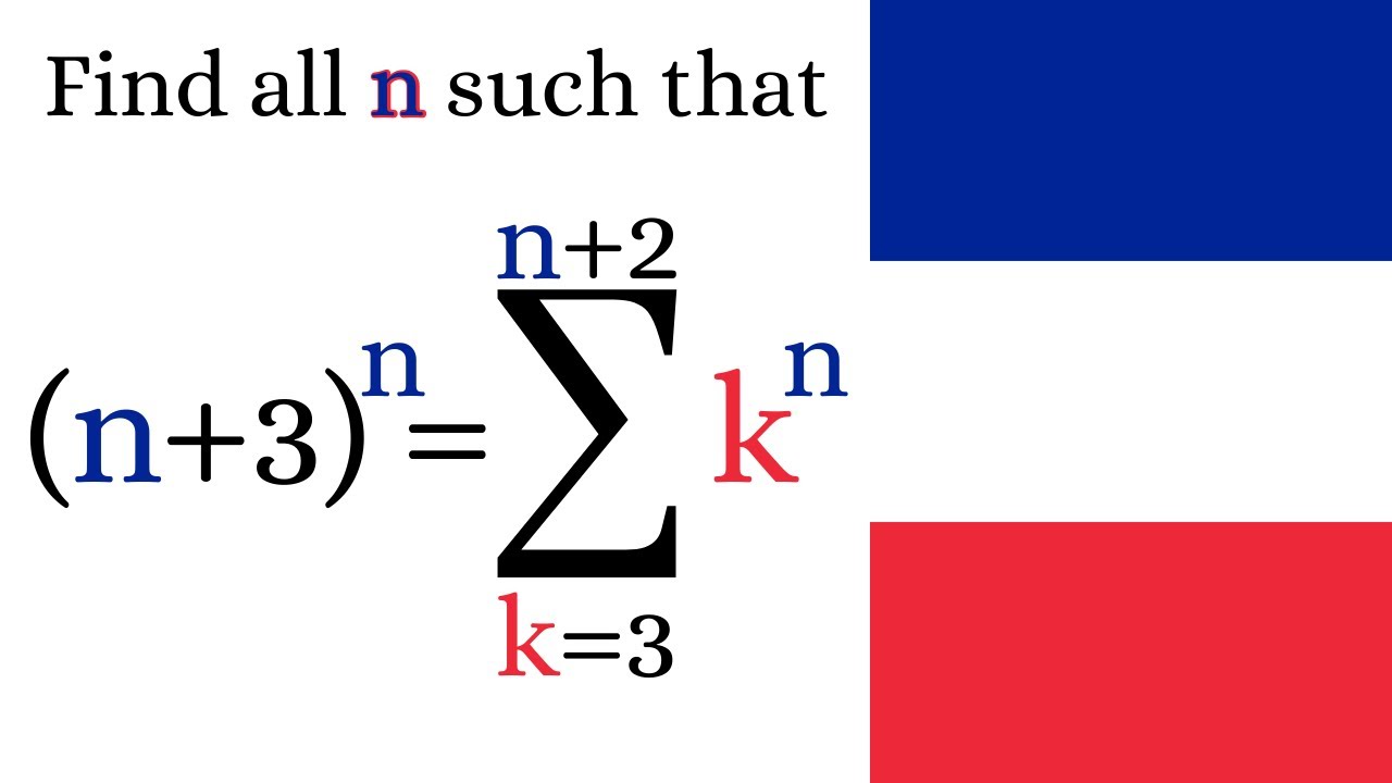 French Math Olympiad | 1999 Q2