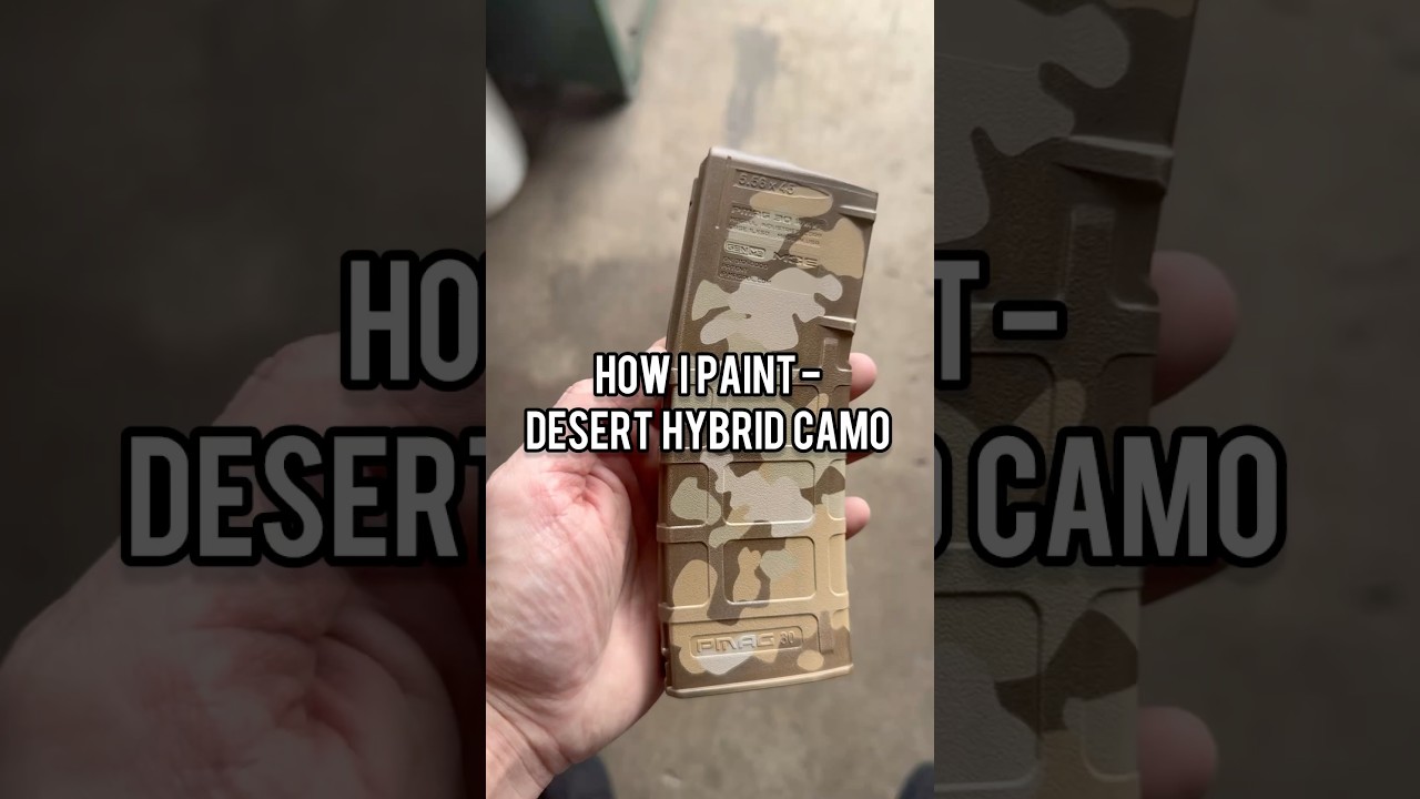 Custom AR Mag Cerakoted in Desert Hybrid Camo | Tactical Coating Tutorial #multicamarid