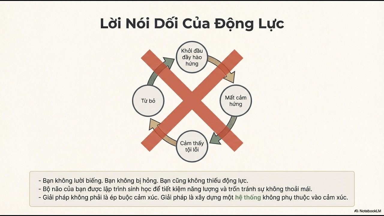 Cách Kỷ Luật Bản Thân Ngay Cả Khi Bạn Không Có Động Lực | Sách Nói Phát Triển Tư Duy