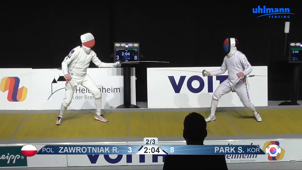 2020 108 T04 02 M E Individual Heidenheim GER WC PODIUM PARK Sangyoung KOR vs ZAWROTNIAK Radoslaw PO