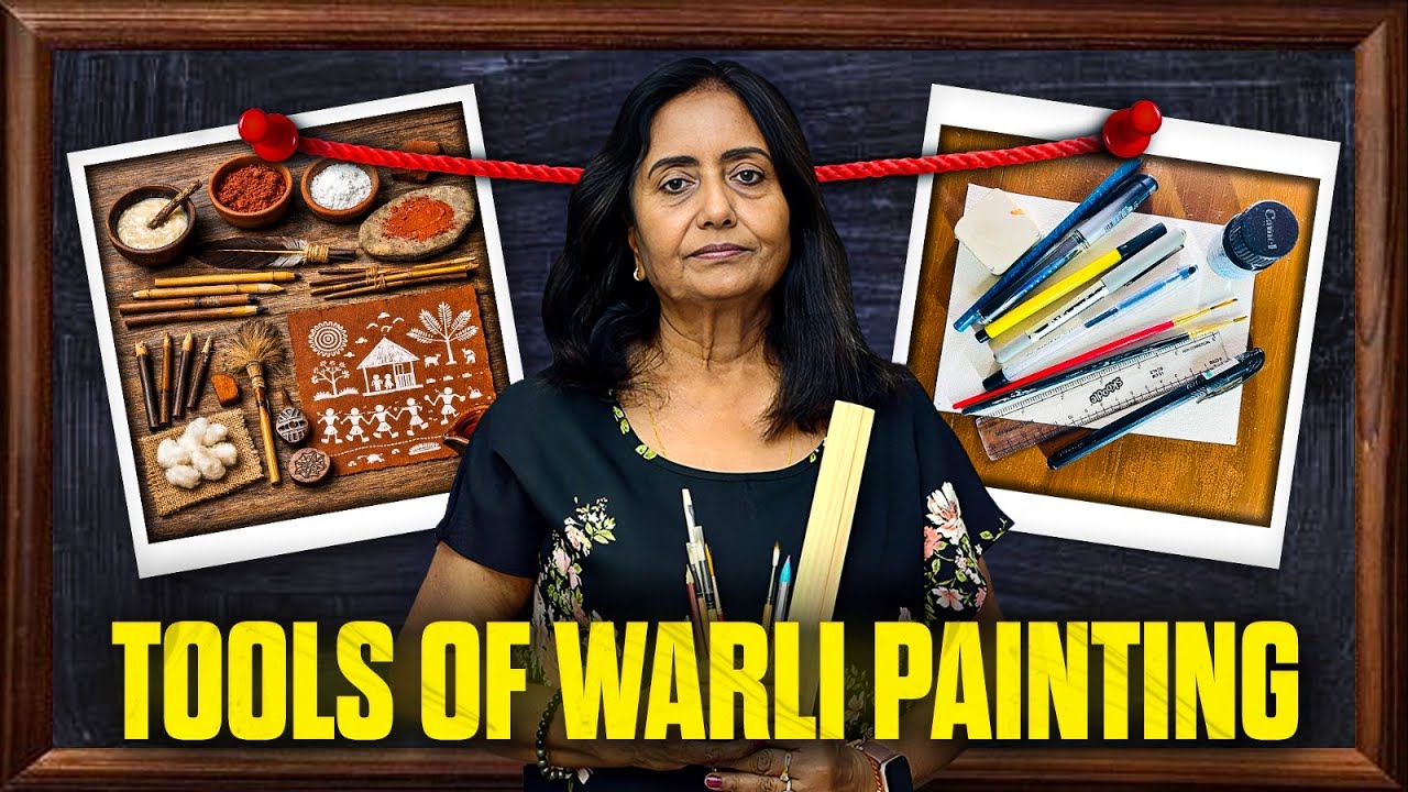 Tools Needed for Warli Art | Warli Painting Materials Explained | Raj Adholiya