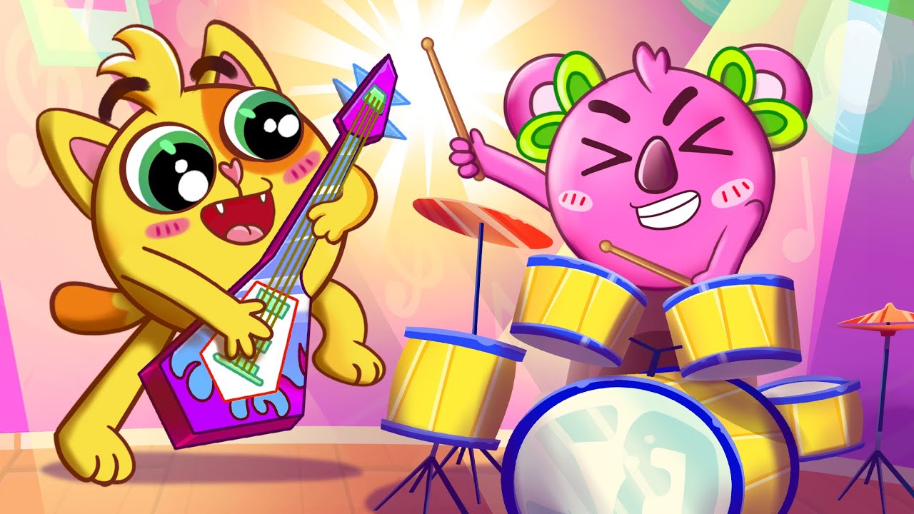 Super Music Band 🎸🥁 | Funny Kids Stories by Baby Zoo 😻🐨🐰🦁