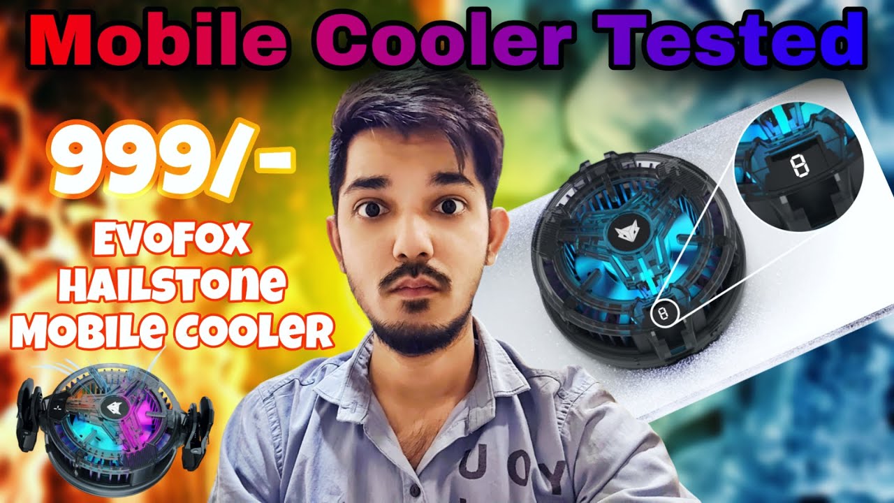 EvoFox Hailstone Mobile Cooler Review | Ultimate Gaming Phone Cooler for BGMI(RGB,36W, Temp Display)