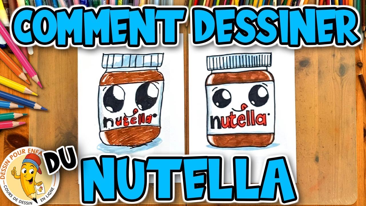 Comment dessiner NUTELLA kawaii