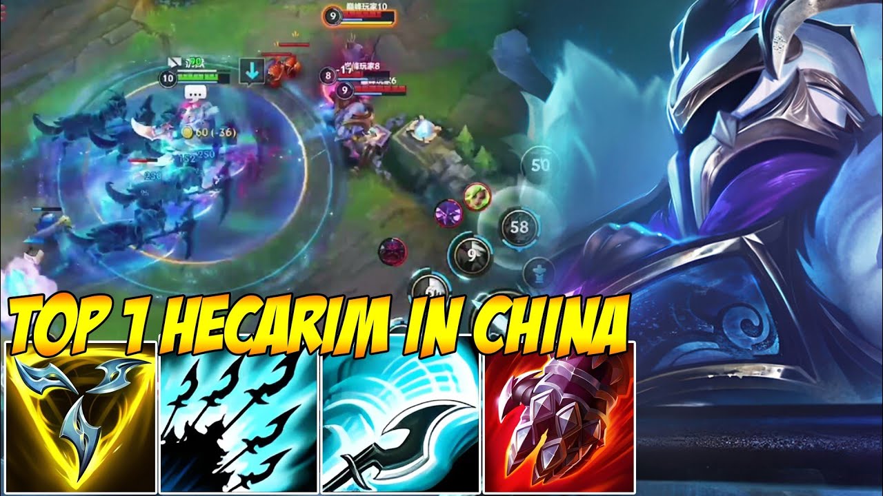 TOP 1 HECARIM IN CHINA WILD RIFT - IS HECARIM UNDERVALUED CHAMP