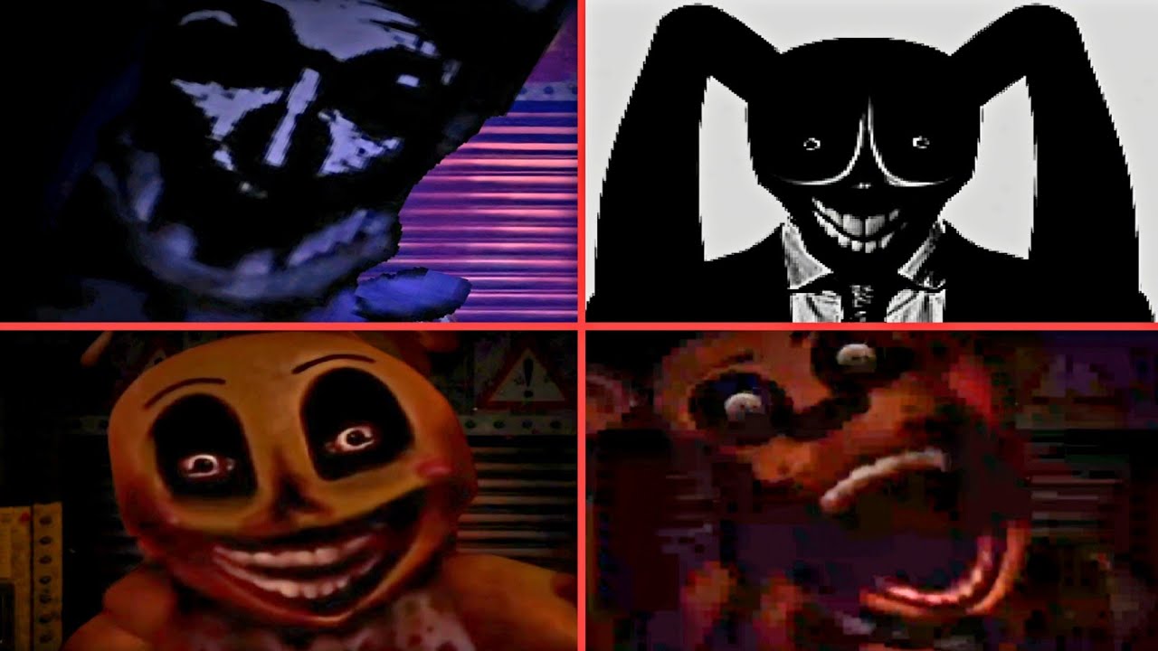 FNAF 2 Malignant (RANSOMWARE) - All Jumpscares & Ending