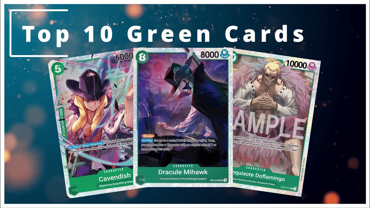 TOP 10 GREEN CARDS OP12 Format [ONE PIECE TCG]