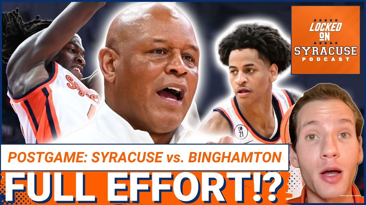 REACTION: Syracuse Basketball BLASTS Binghamton in SEASON OPENER | Did Adrian Autry FIX the Defense?
