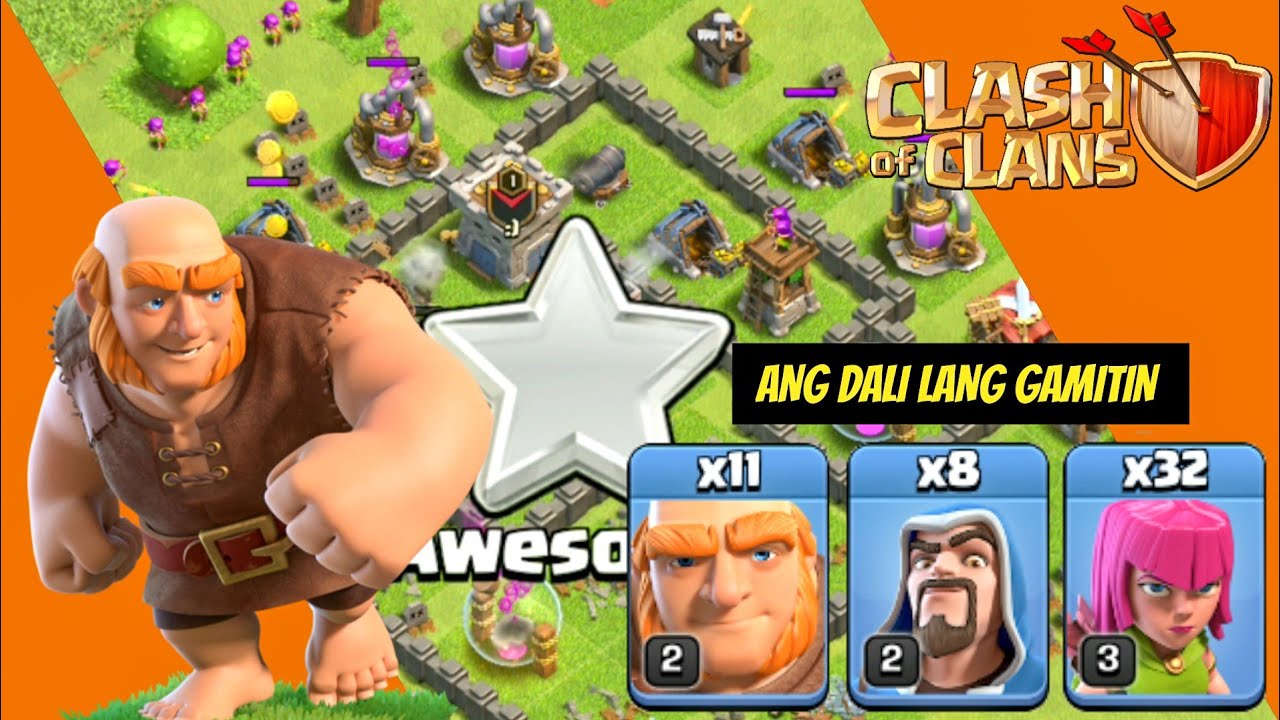 Giwiarch Strategy In Townhall 5 - Clash Of Clans