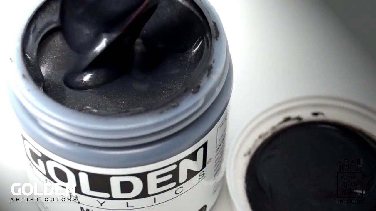 Краска акриловая GOLDEN Micaceous Iron Oxid (на русском)