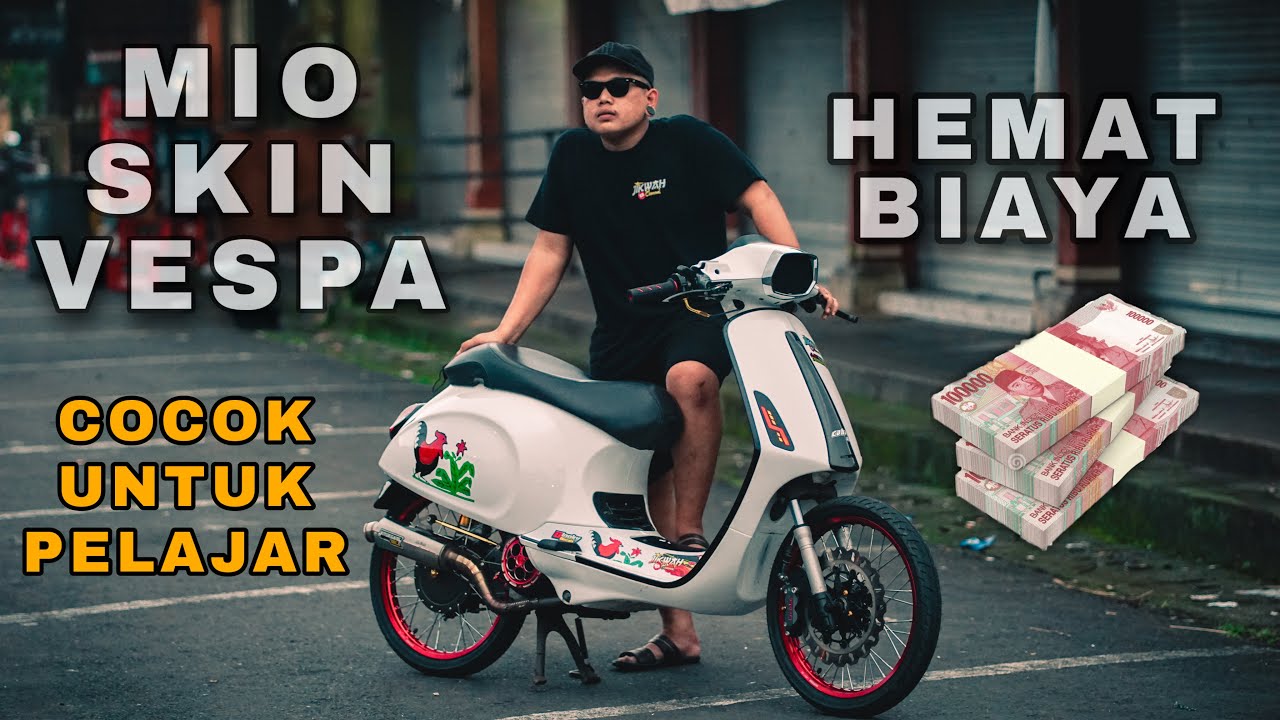 MIO JAMET JADI VESMET ! REVIEW DETAIL VESPA AYAM JAGO V2  | JIK WAH CHANNEL