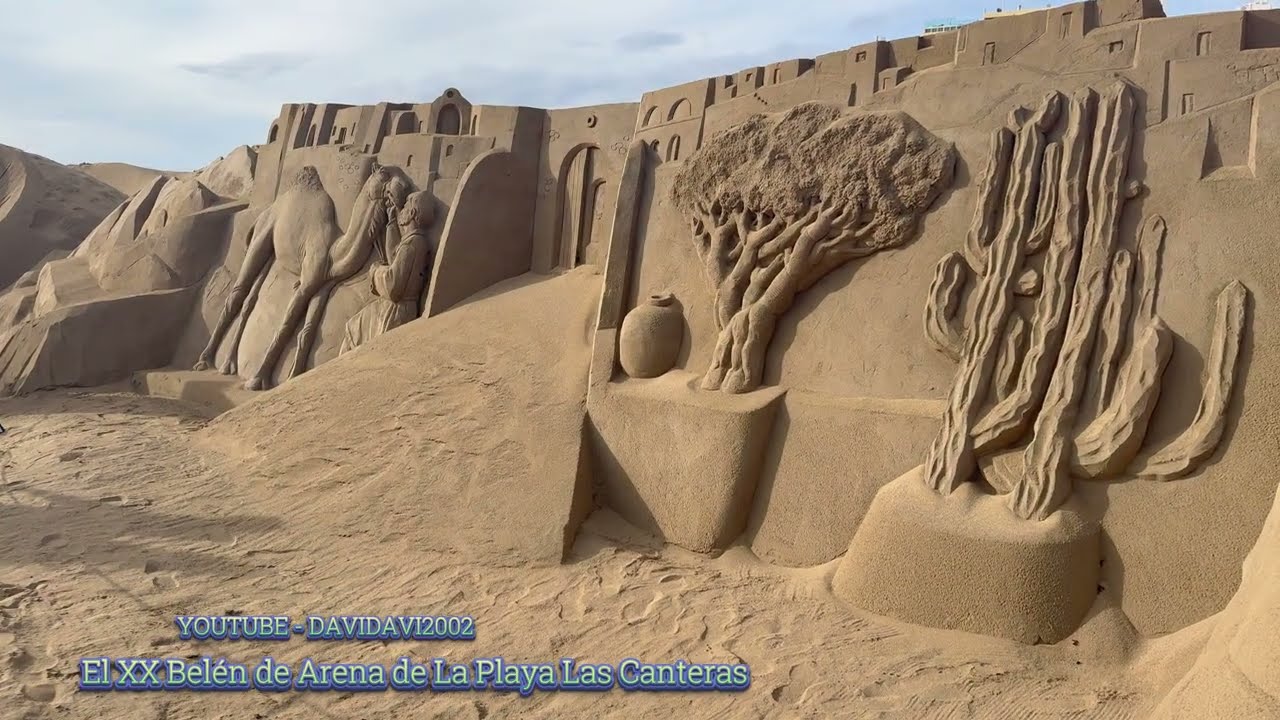 El XX Belén de Arena de La Playa De Las Canteras En Las palmas De Gran canaria 28/12/2025 Gonzalo