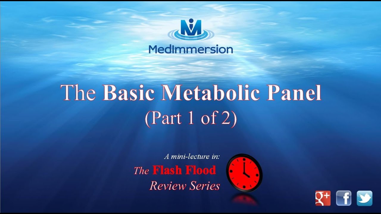The Basic Metabolic Panel, 
