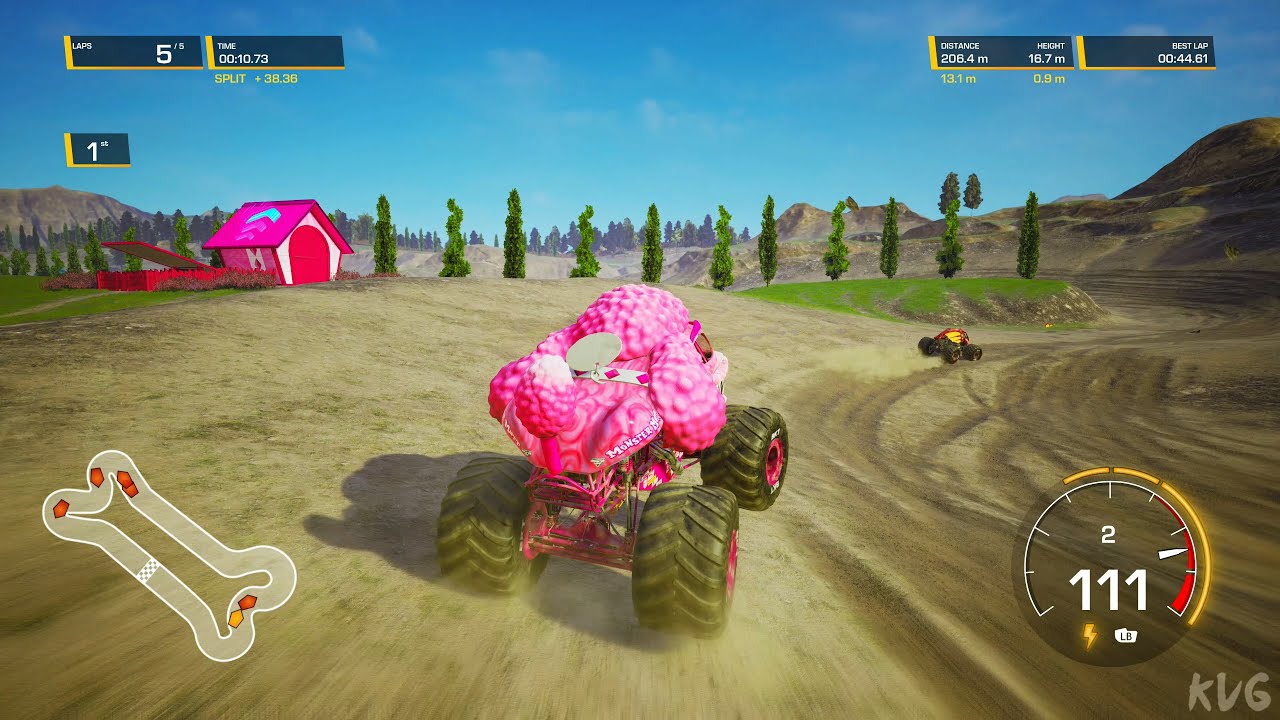 Monster Jam Steel Titans 2 - Monster Mutt Poodle - Gameplay (PC UHD) [4K60FPS]