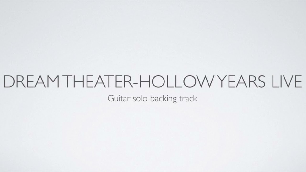 Dream Theater- Hollow Years (Live at Budokan) Guitar solo backing track .
