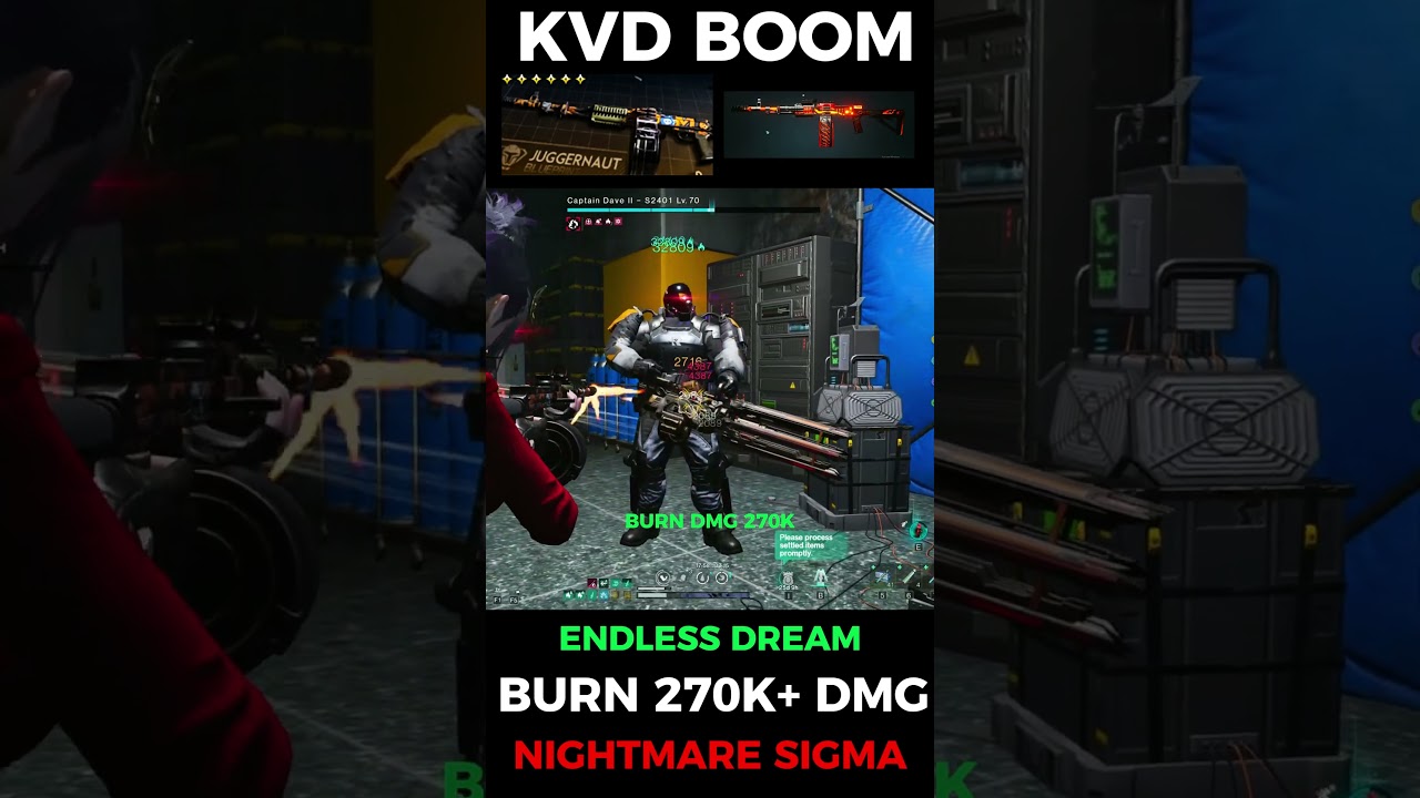 ONCE HUMAN SILO NIGHTMARE SIGMA KVD BOOM BOOM BURN 270K🥶#oncehuman