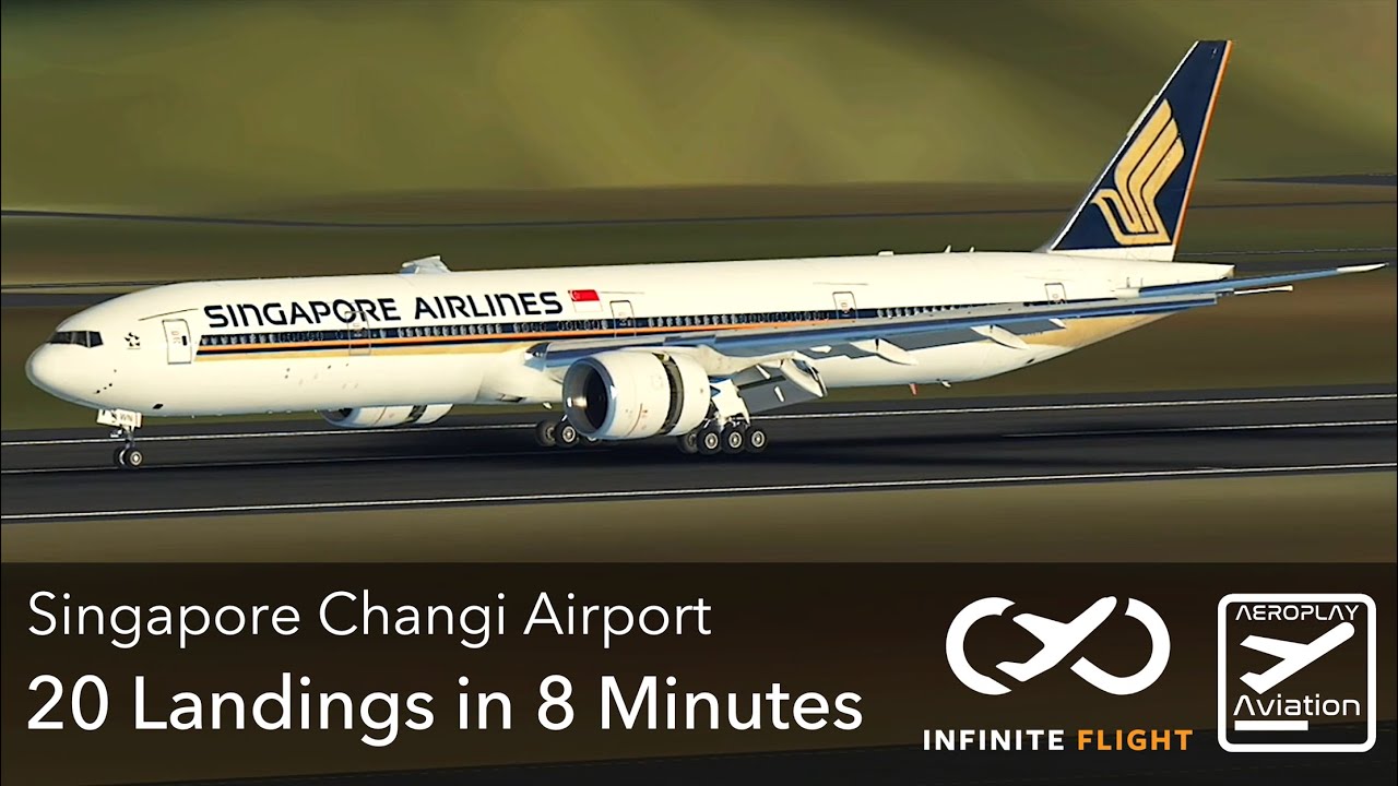 20 LANDINGS in 8 MINUTES | Singapore Changi Airport | Part 1 | Infinite Flight