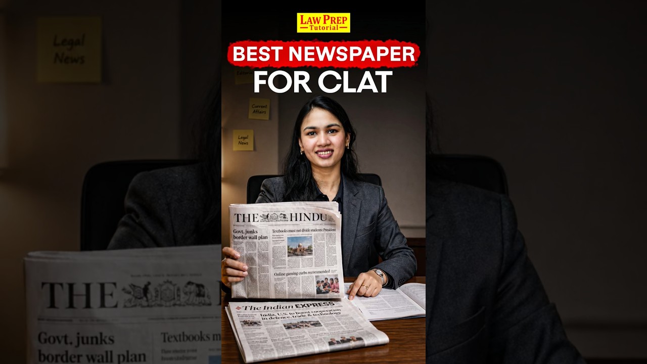Which Newspaper is best for CLAT preparation? #shorts